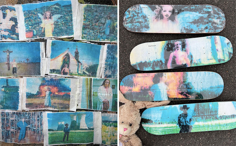 Sirus F Gahan's first series of boards for Polar Skateboards and the images that inspired it