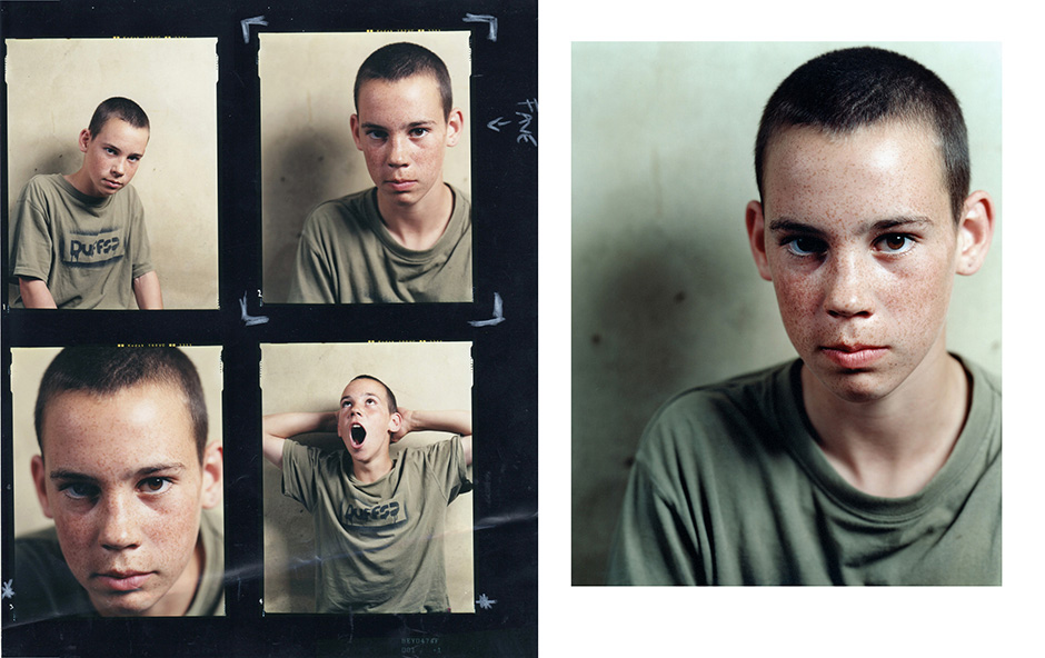 Portraits of Ben Raemers as a teenager shot at Richie Hopson's old studio on All Saints Road. Photo shot by Richie Hopson and selected for his Slam City Skates 5000 Words interview