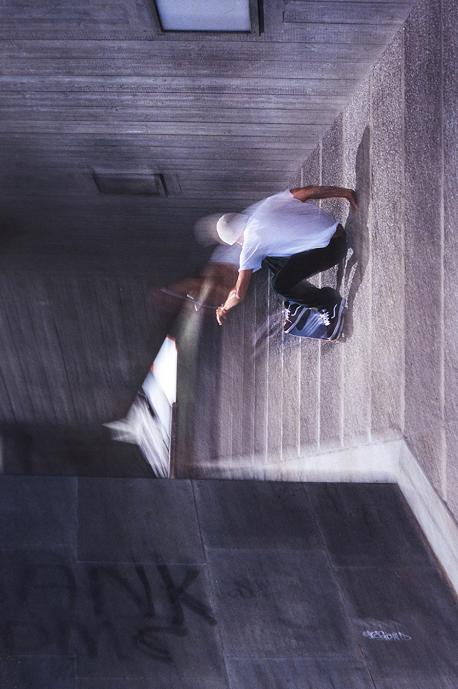 Kip Sumpter ollies out to wallride at Southbank in 1997. Photo shot by Richie Hopson and selected for his Slam City Skates 5000 Words interview