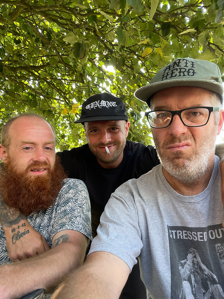 Div, James Woodley and Alan Glass on the Anti Hero tour last year