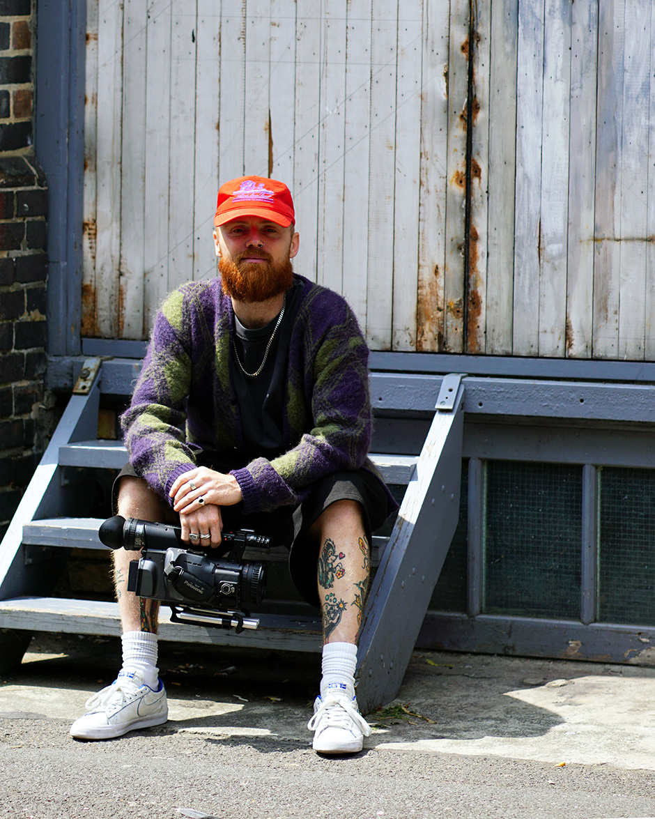 Rich Smith and camera out in the field shot by Kieron Forbes for the Rich Smith 