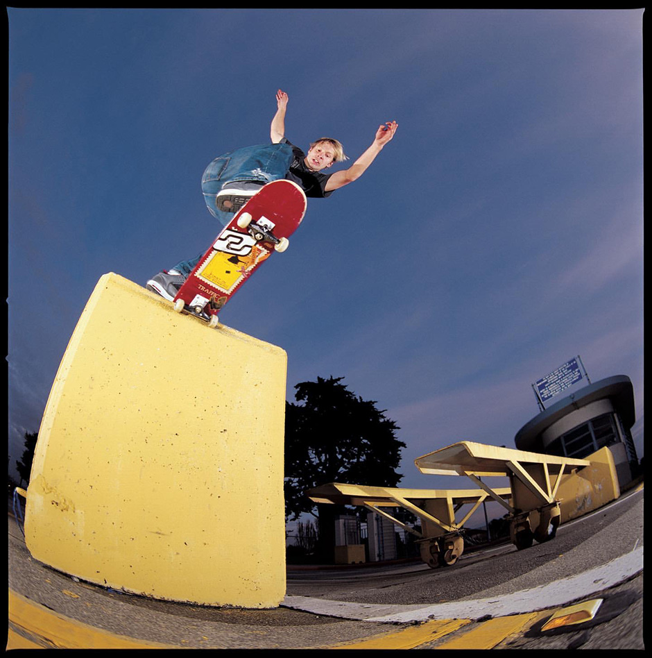 Will Harmon backside tailslides in Alameda in 2005. This was shot by Dan Zaslavsky