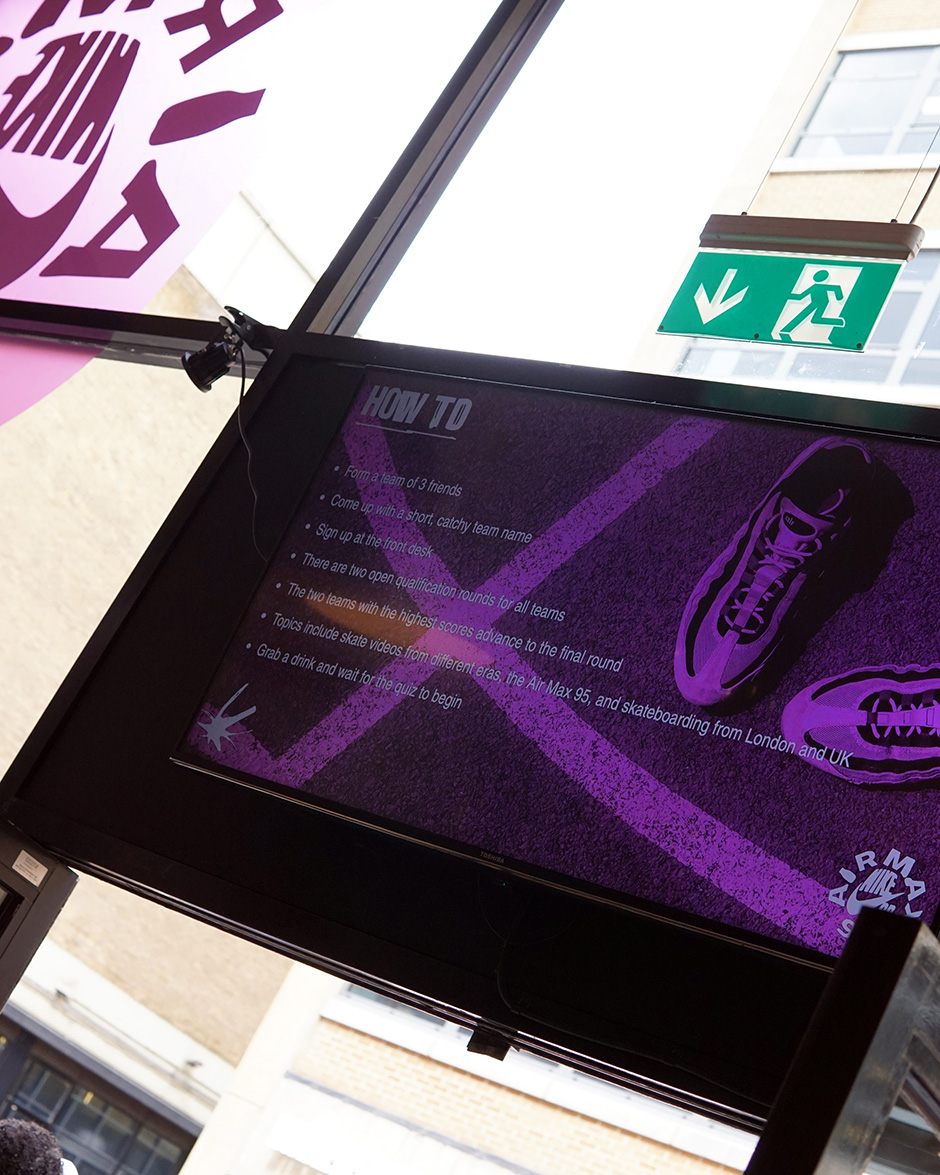 The rules of our in-store quiz which helped launch the Nike SB Air Max 95