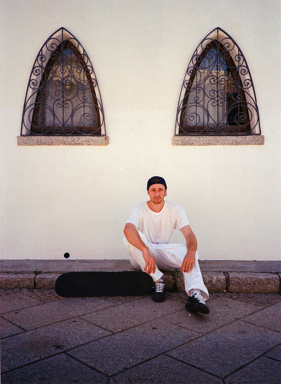 Walker Ryan captured on the streets of Sardinia while filming for 