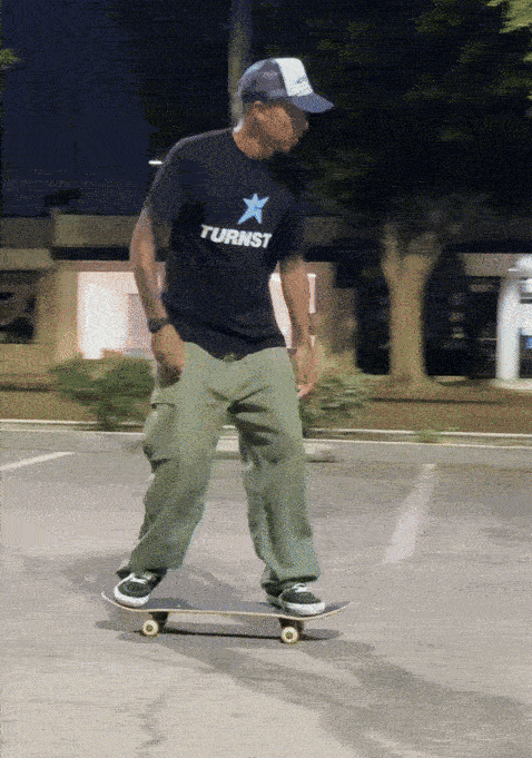 Atiba Jefferson with a nollie backside tailslide shuv