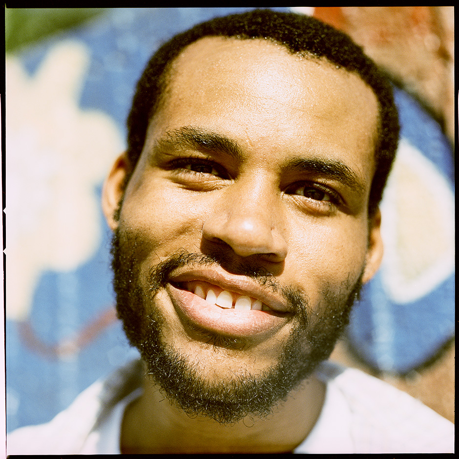 Impromptu Ray Barbee portrait taken in 1998. Photo shot by Atiba Jefferson and selected for his Slam City Skates 5000 Words interview