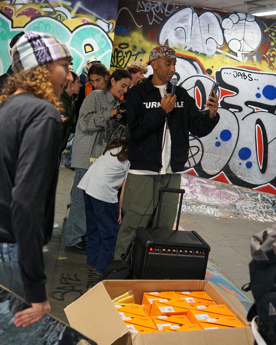 Atiba Jefferson capturing proceedings on his phone