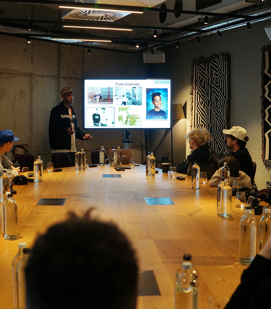 Atiba Jefferson holding the preliminary workshop before the 