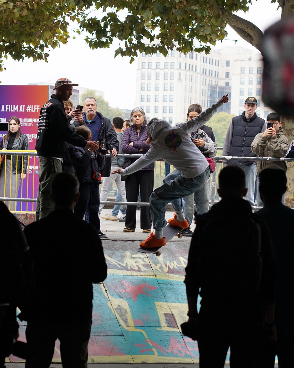 Helena Long popping a frontside ollie for the lenses waiting