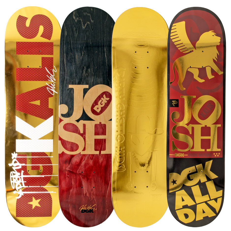 Each of the Variants boards from the Josh Kalis 30 Years series from DGK