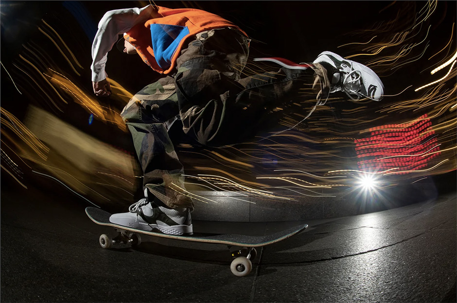 Josh Kalis pushing through New York City in 2019 for Mike Blabac's lens