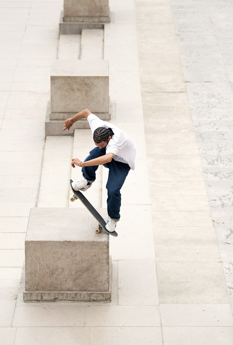 Sage Elsesser Noseblunt slides in his Converse Fastbreak Mid from 2022 for Jon Coulthard's lens
