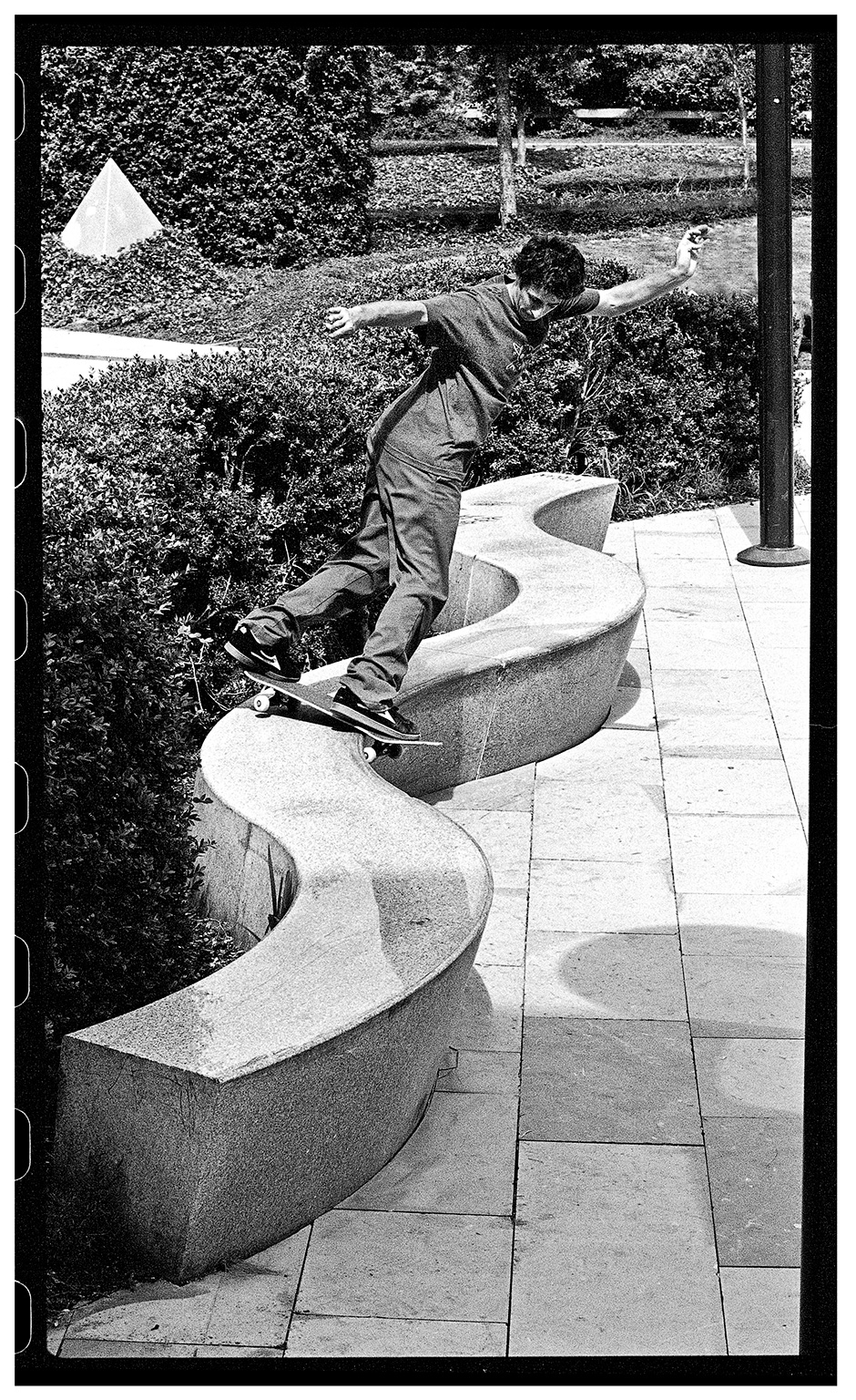 Mike Carroll slides a curvy back lip for Leo Sharp's lens in Milton Keynes