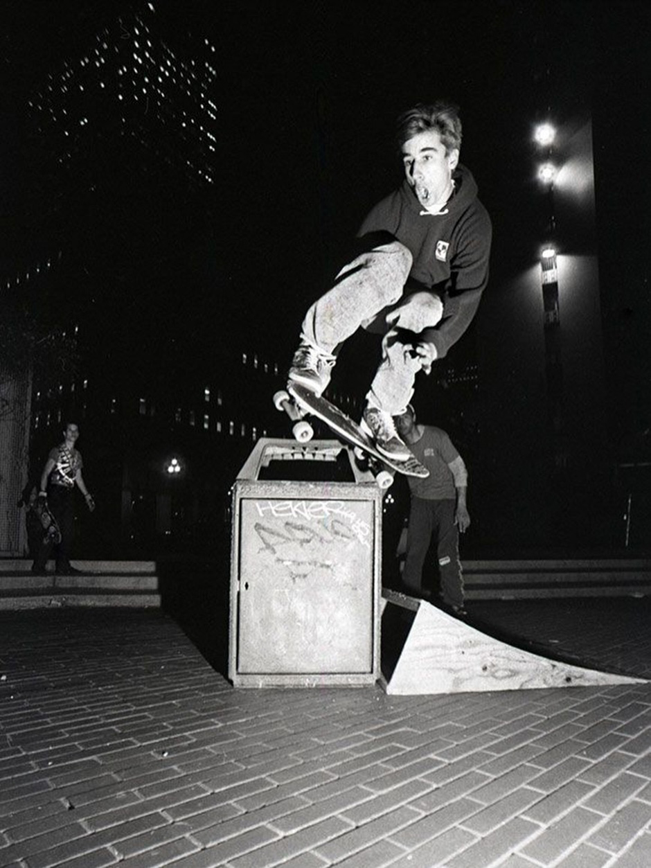Greg Carroll at Embarcadero in the early days shot by Gus 'Goose' Duarte [RIP]