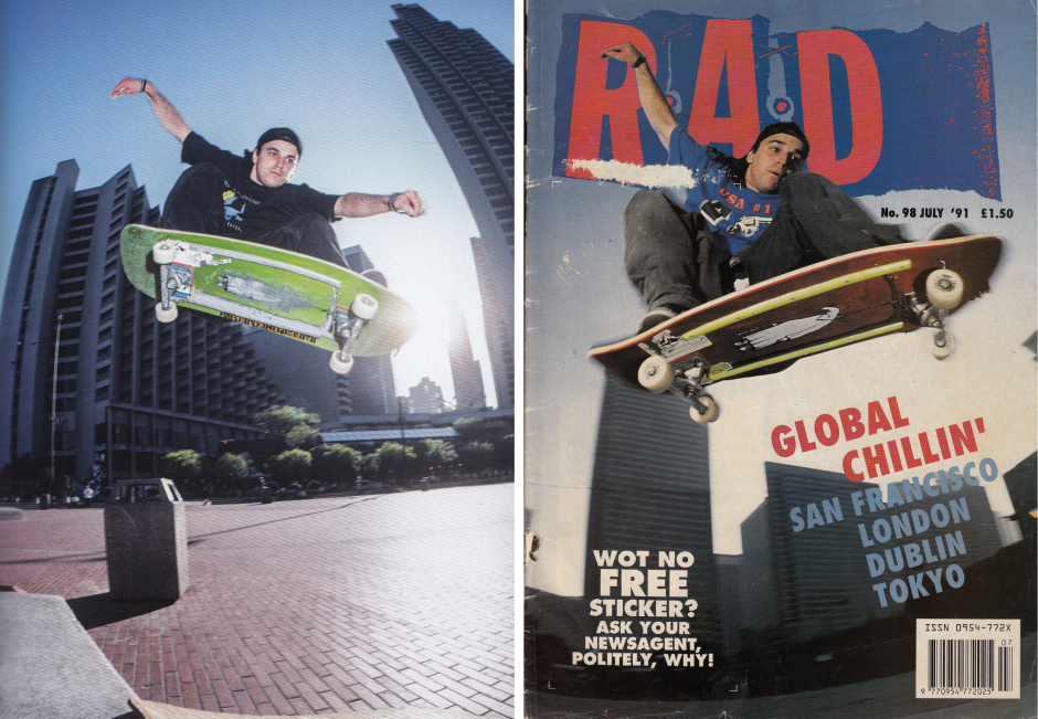 Two Jim Thiebaud ollies from 1991 on his 