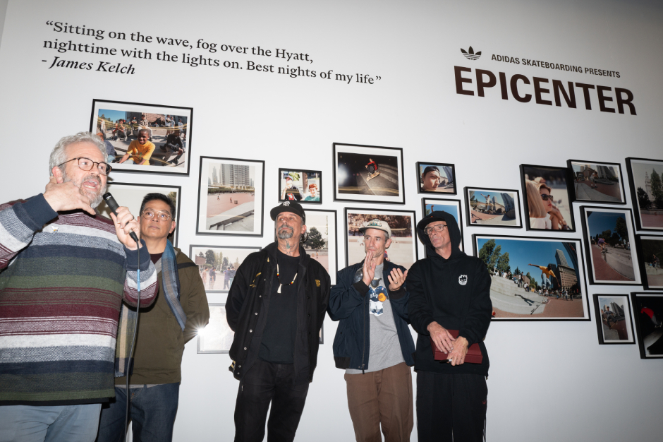 Jacob Rosenberg, Rick Ibaseta, Greg Carroll, Mike Carroll, and James Kelch on opening night shot by Stephen Vanasco