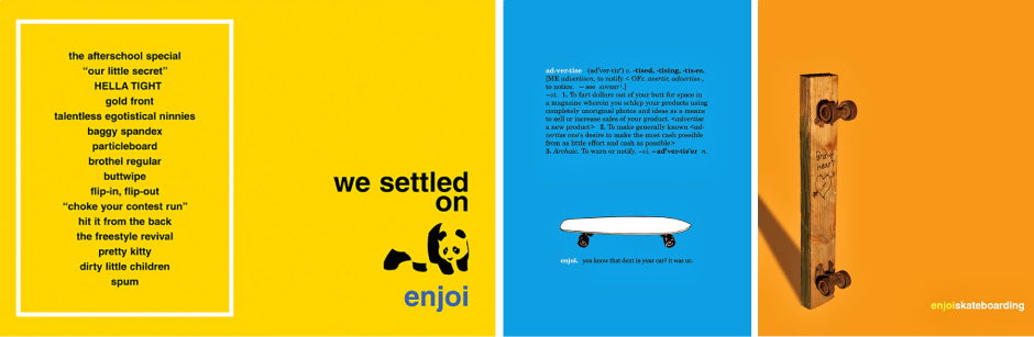 Louie Barletta interview for Slam City Skates. Enjoi settled advert