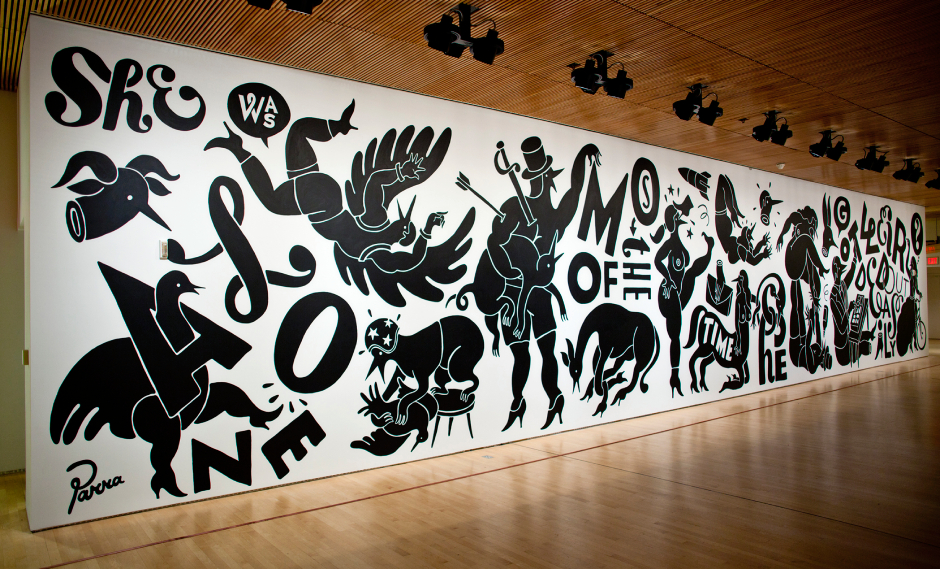 Piet Parra mural at the MOMA in San Francisco