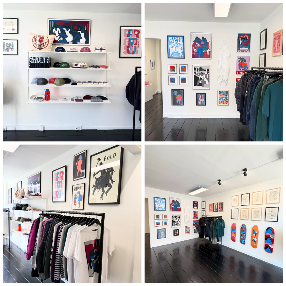 Photos of the new Parra Store which just opened in Amsterdam