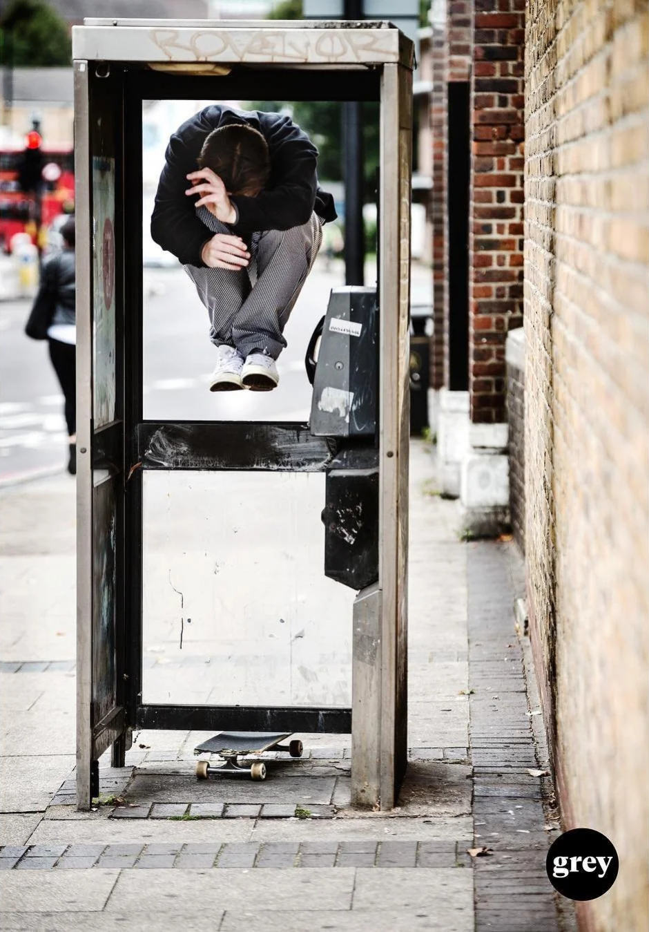 Mike Arnold's hippy jump cover of Grey Skate Mag, This was Pat Coghlan's photo pick for his Slam City Skates 