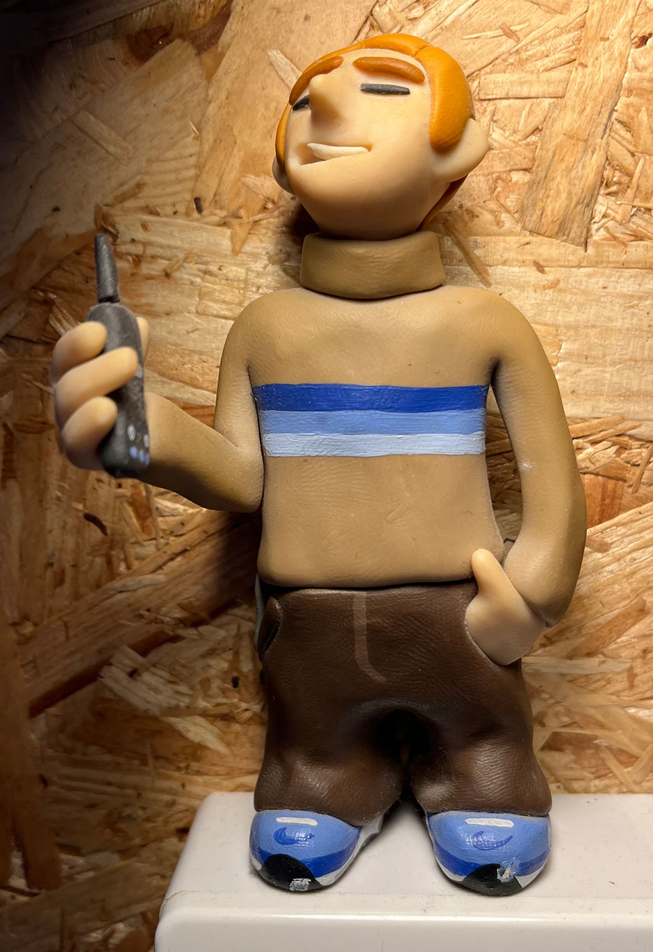 Model of Alex 'Pin' Osborne by Pete Fowler