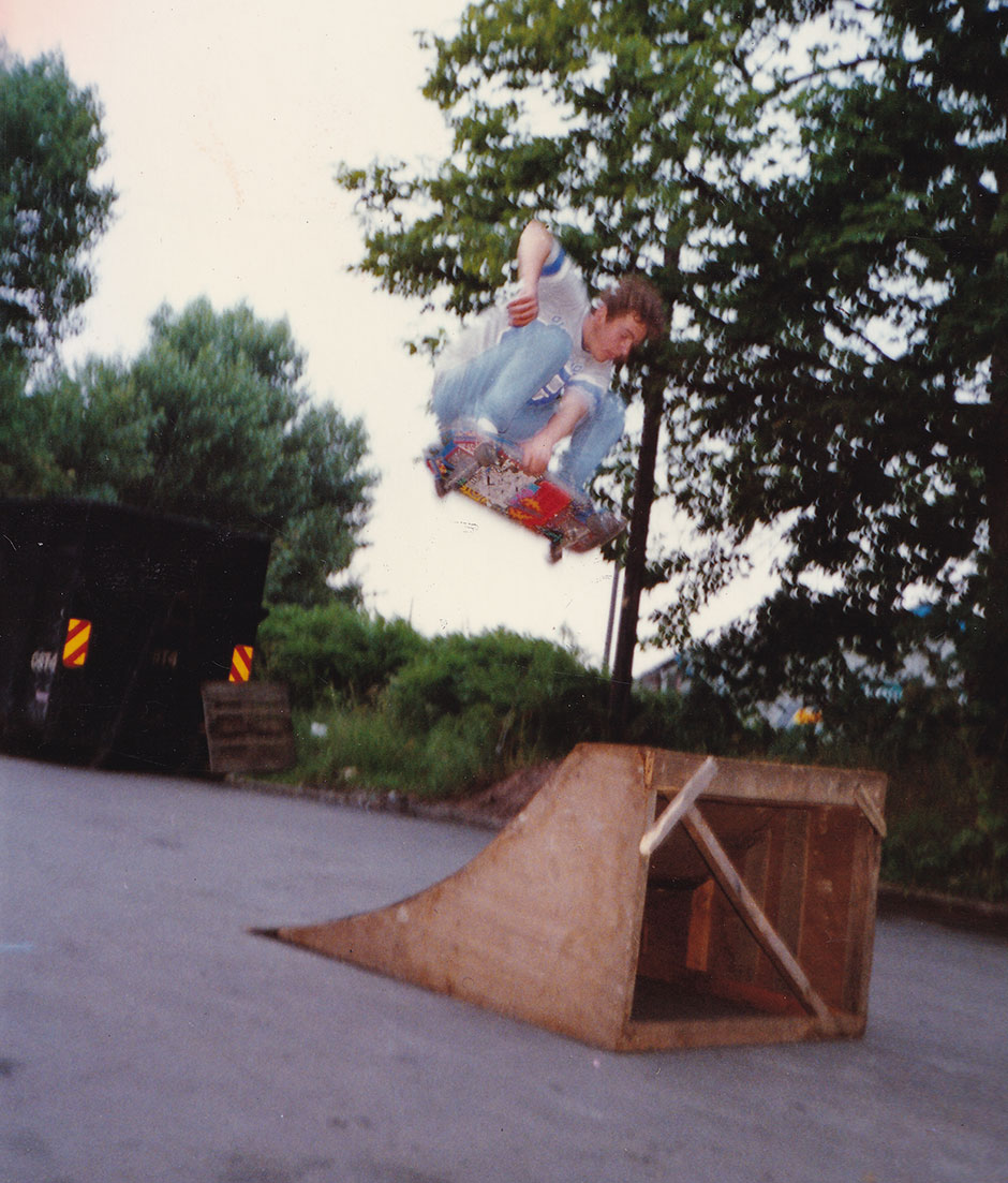 Jimmy Boyes blasting out of a fly-off in Durham, in 1988