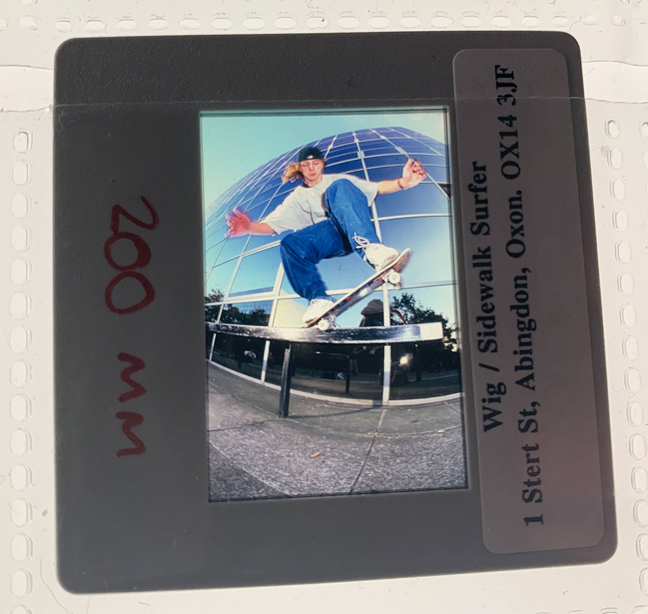 Mark Baines in Milton Keynes in 1997 captured by Wig Worland