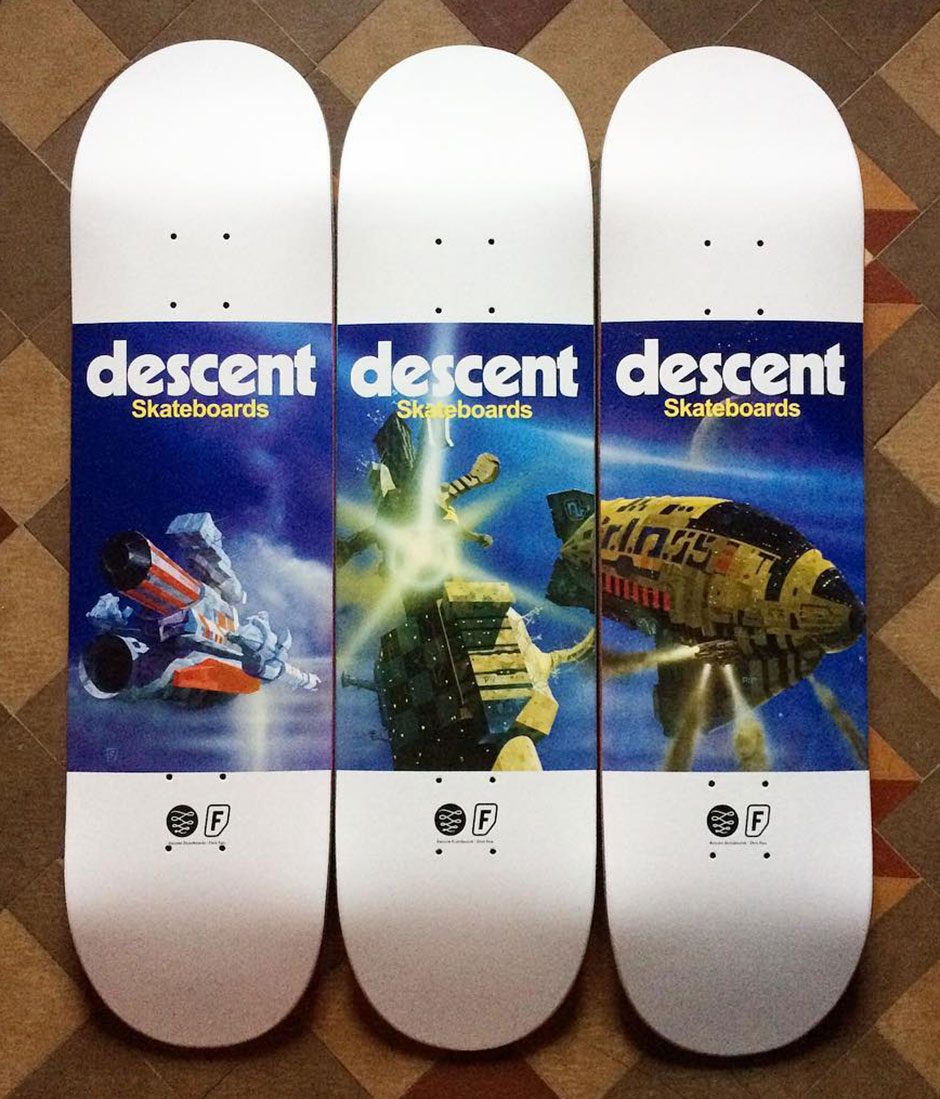 Descent Skateboards board series by Chris Foss