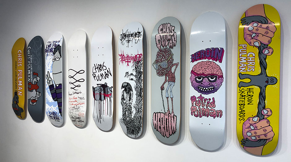 Heroin Skateboards Chris Pulman collection