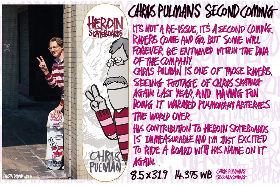 Chris Pulman second coming Heroin advert
