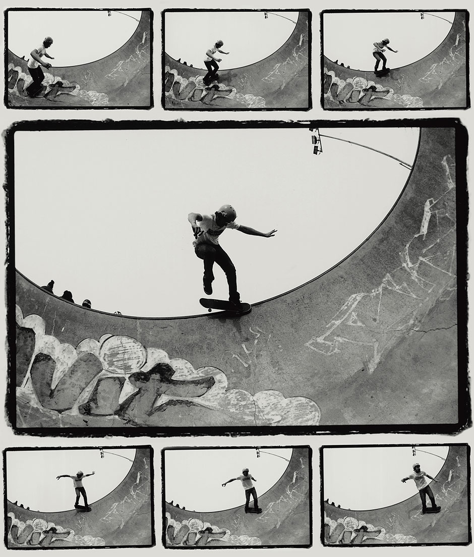Southsea one footed new deal grind shot by Richie Hopson