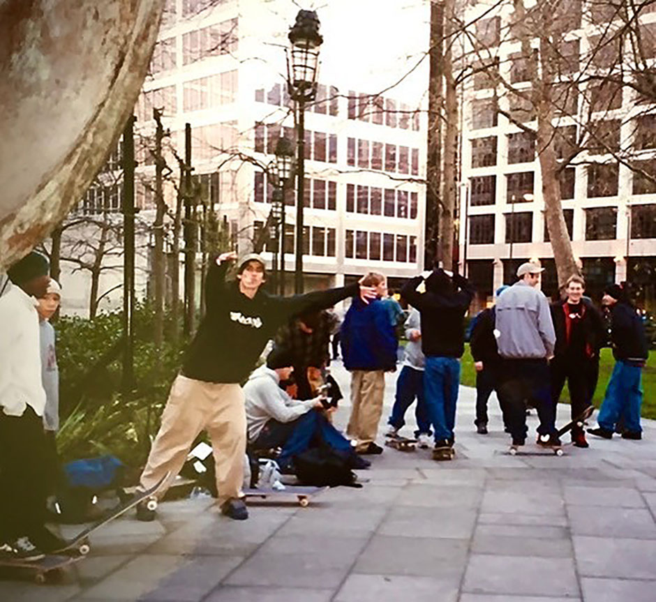 Chris Pulman and a big crew at Victoria Benches shot by Jacob Sawyer